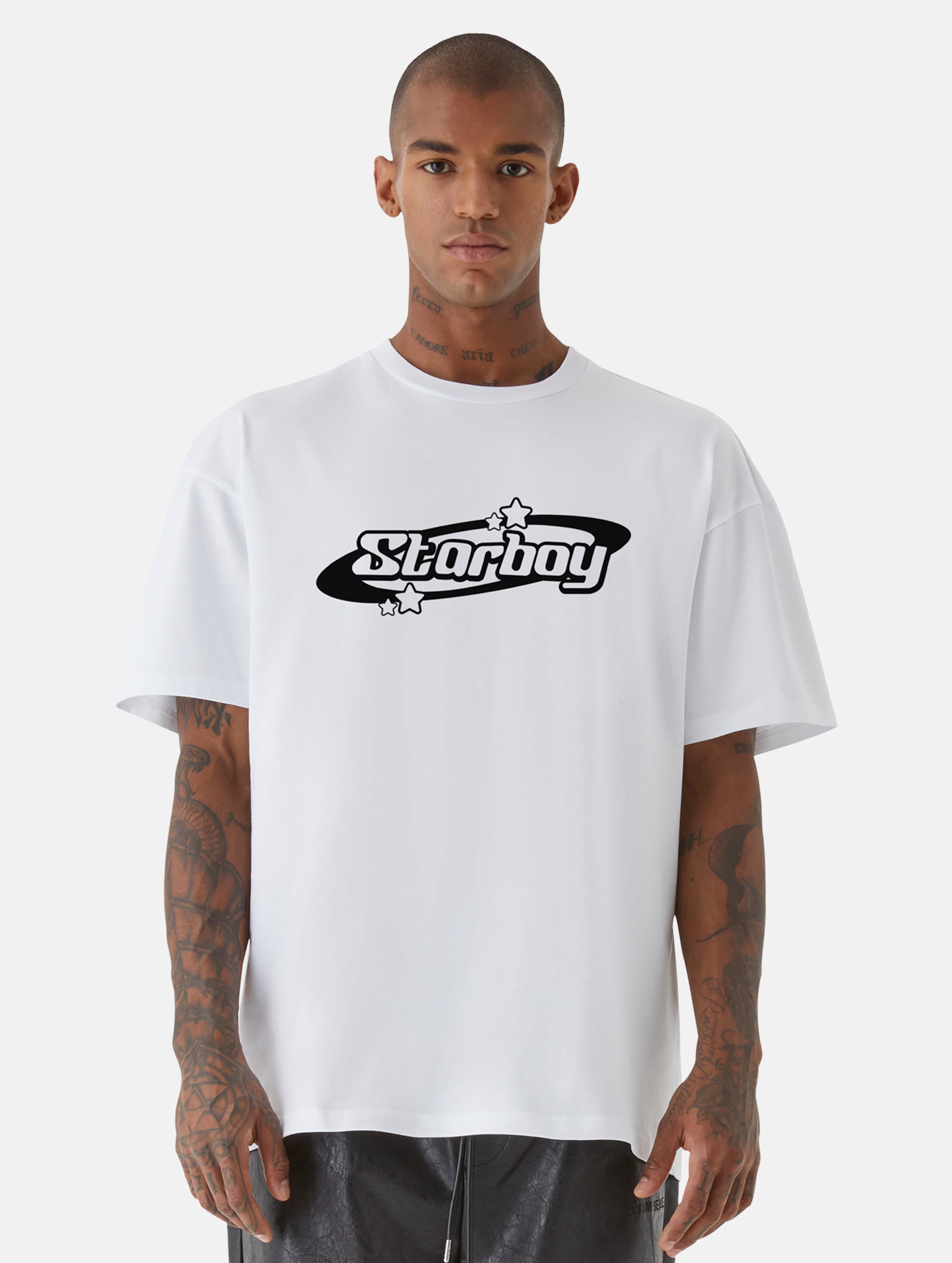 9N1M SENSE Starboy 2 T-Shirts Männer,Unisex op kleur wit, Maat L