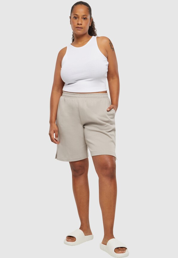 Ladies Organic Cropped Rib Top-9