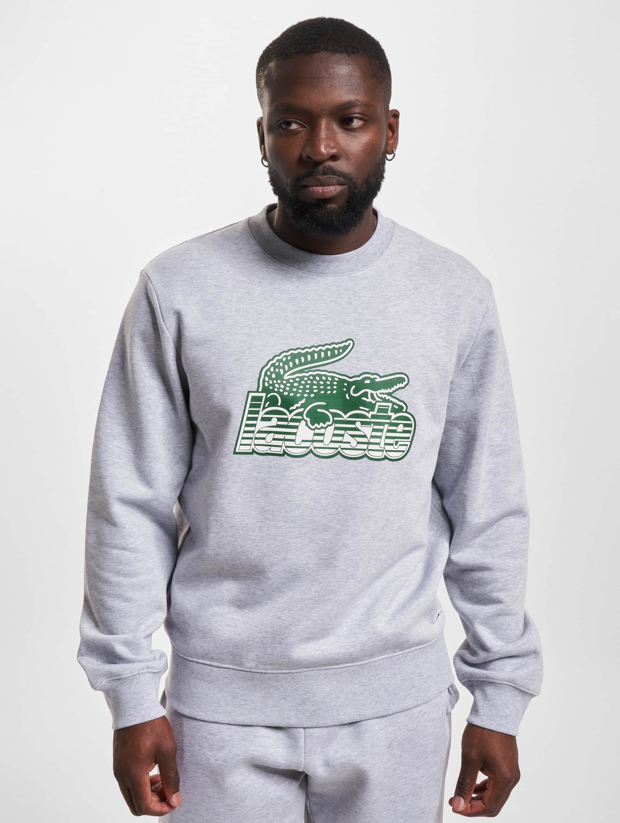 Lacoste big logo on sale sweatshirt