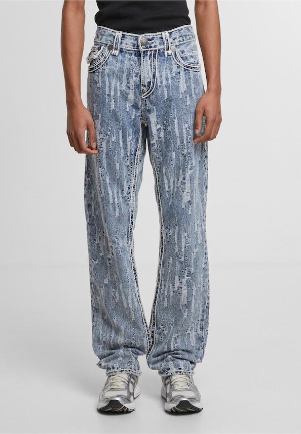 DISTRESSED JACQUARD RICKY ROPE STITCH FLAP-0