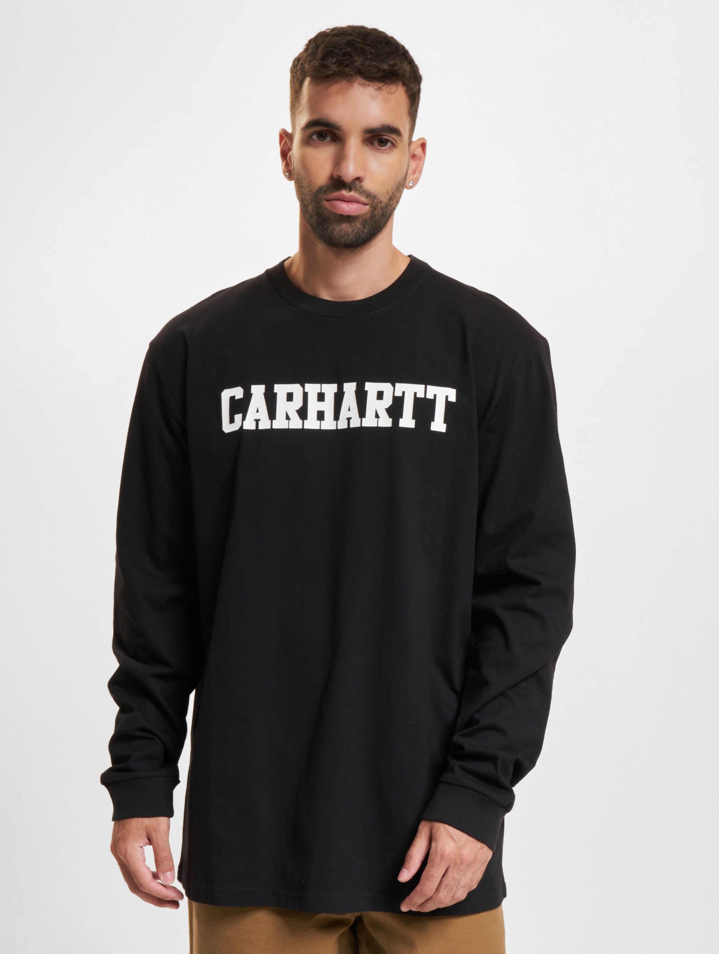 Carhartt WIP College Longsleeve Männer,Unisex op kleur zwart, Maat XXL