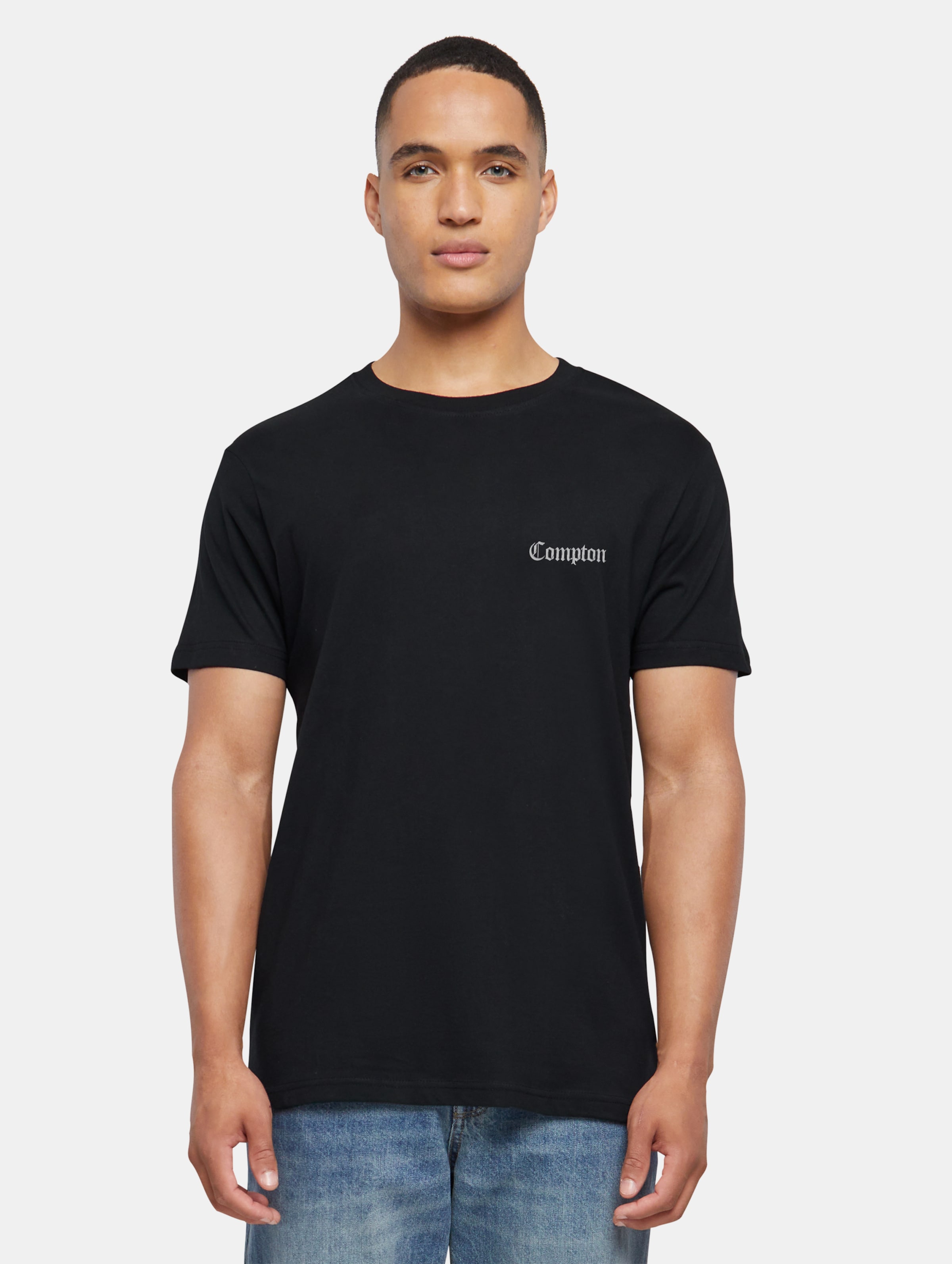 Mister Tee - Compton EMB Heren T-shirt - XL - Zwart