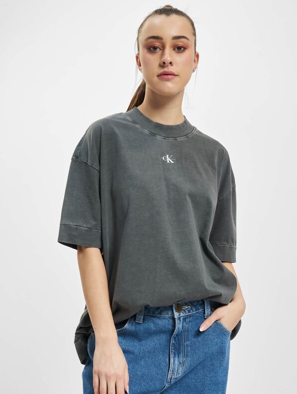 Calvin Klein Jeans Wash Rib Mix Boyfriend | DEFSHOP | 23238 | T-Shirts