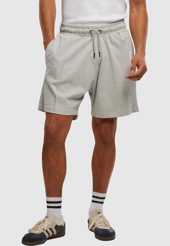 Heavy Jersey Pintuck Track Shorts-0