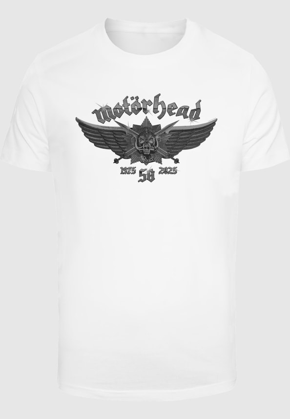 Motorhead - 50th Wings Badge T-Shirt-2