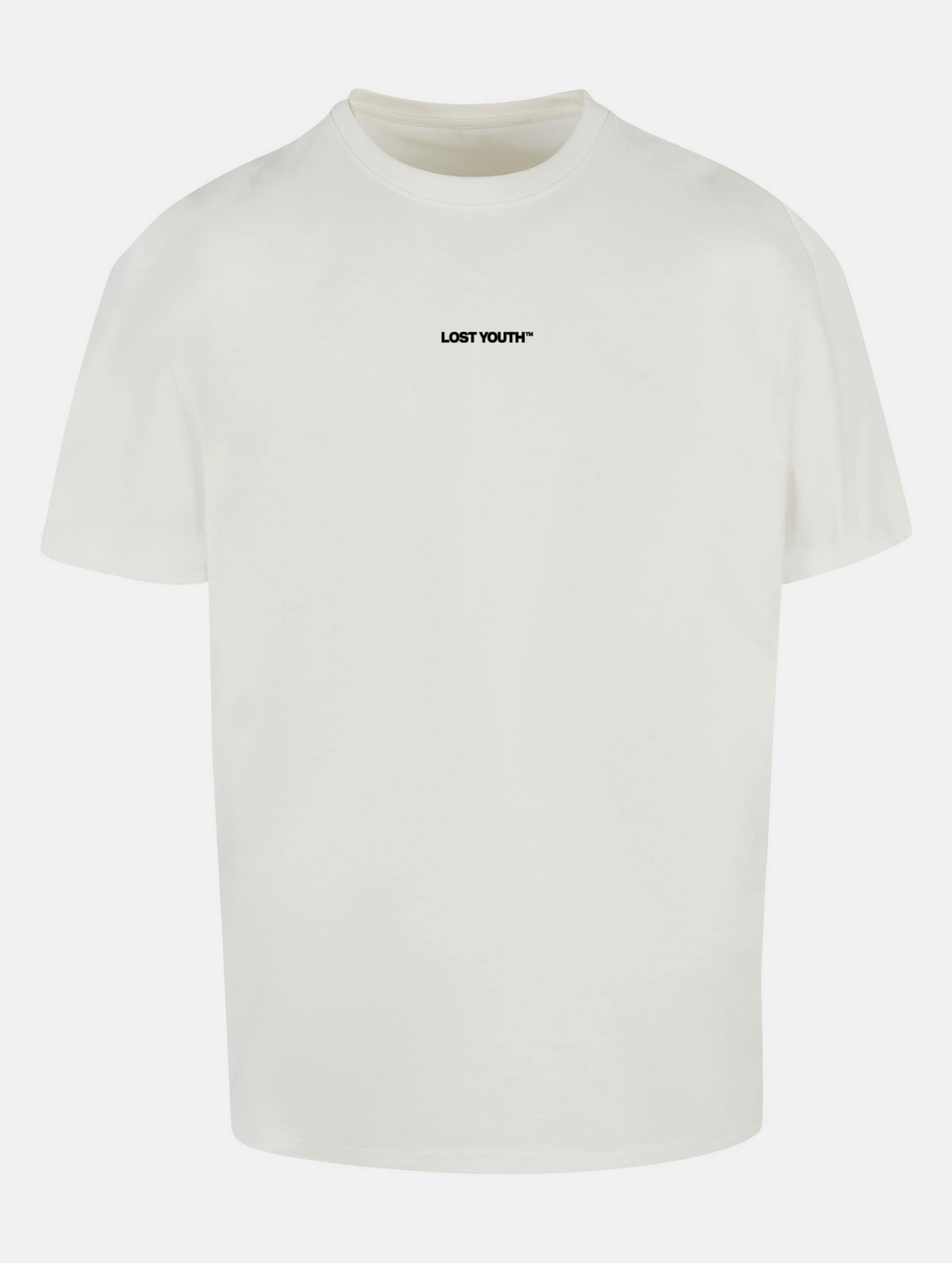 Lost Youth Chaos T-Shirts Männer,Unisex op kleur wit, Maat 4XL