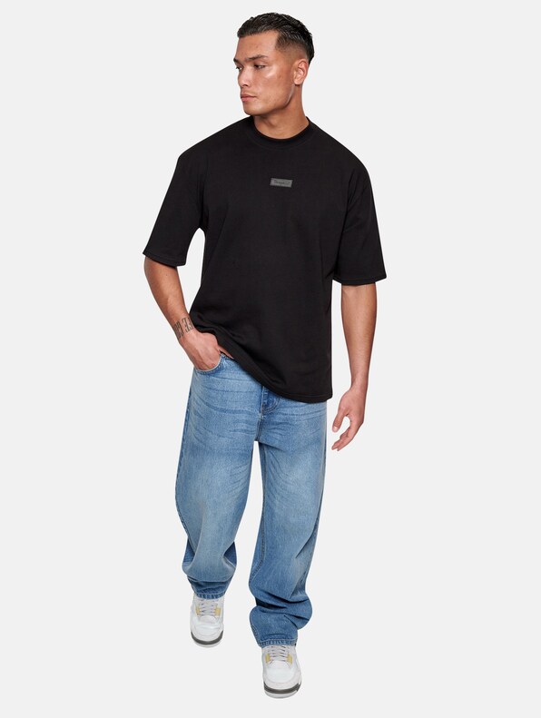 Dropsize Heavy Oversize Front Rubber Patch T-Shirts-2