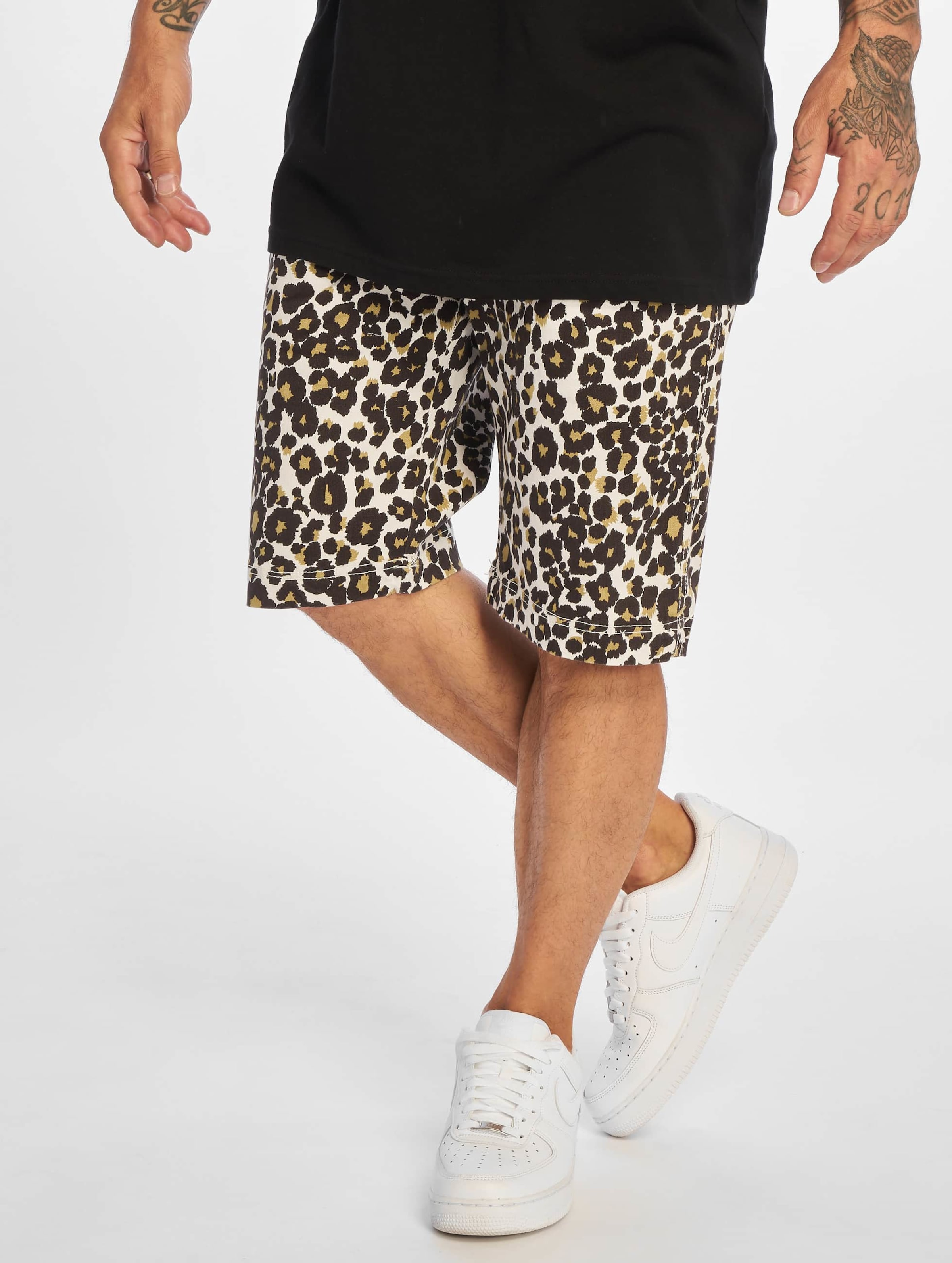 Urban Classics AOP Stretch Shorts Mannen op kleur zwart, Maat 30