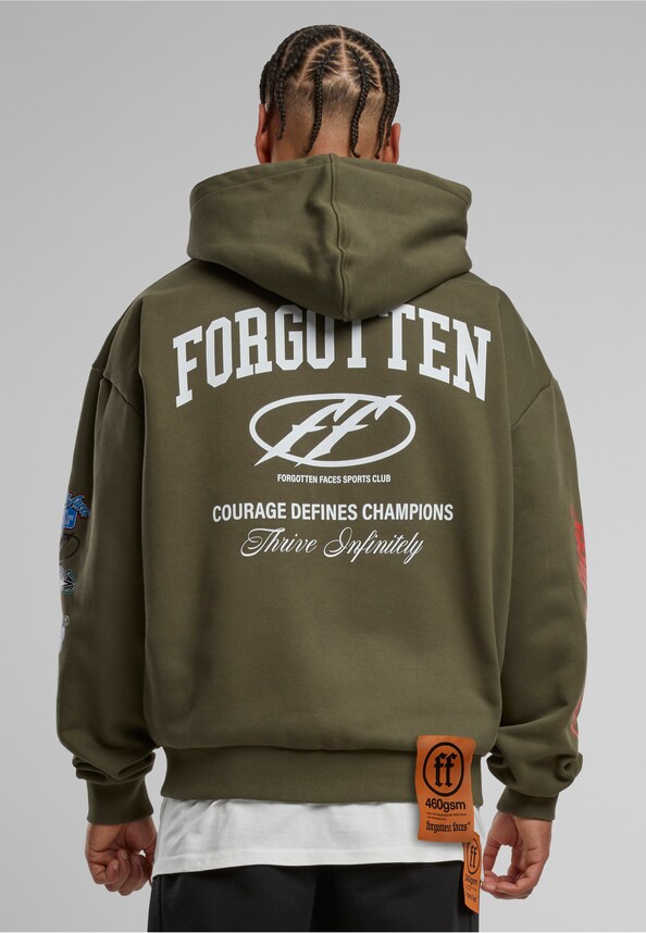 Courage Defines Oversize Zip Hoody-1