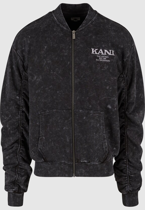 KM241-036-1 Karl Kani Chest Retro Washed Sweat Bomber Jacket-3