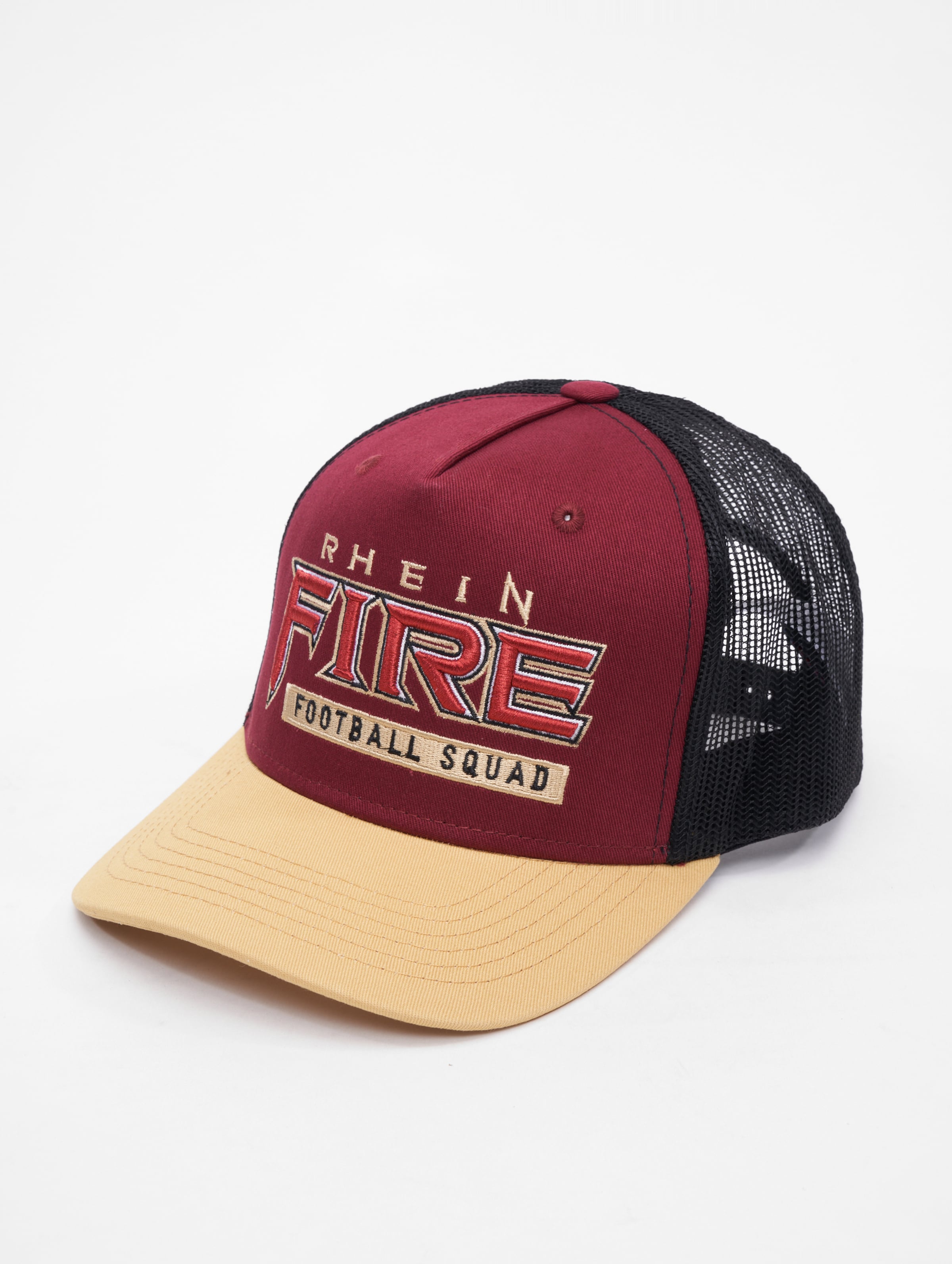 European League Of Football Rhein Fire Trucker Caps Unisex op kleur rood, Maat ADJUSTABLE