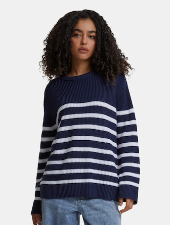 Ladies Rib Striped