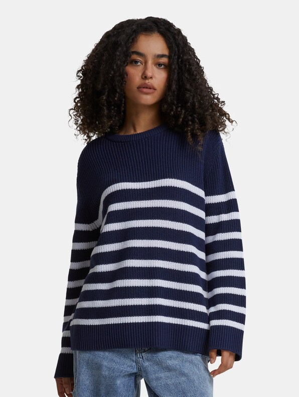 Ladies Rib Striped-0