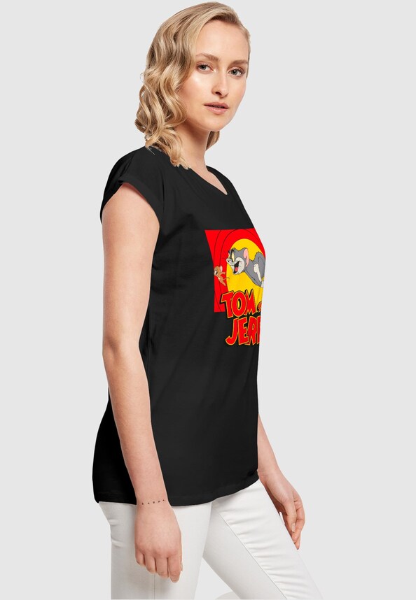 Ladies Tom and Jerry - Chase Scene T-Shirt-3