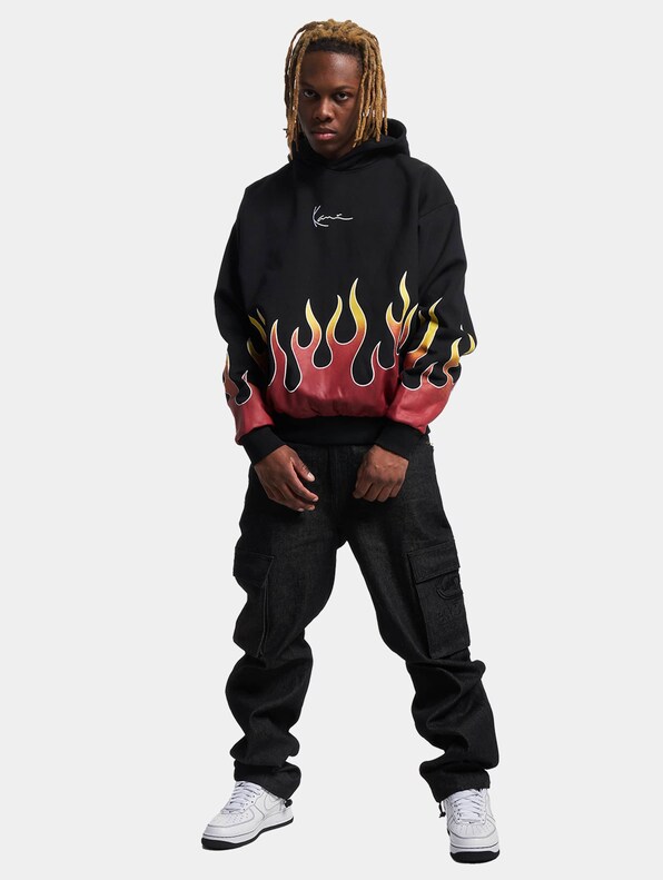 KK Small Signature Flame Os Hoodie-4