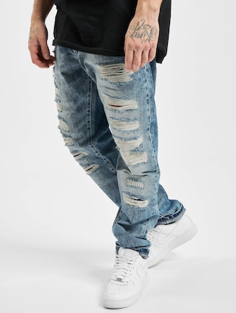 Cipo & Baxx Destroyed Straight Fit Jeans