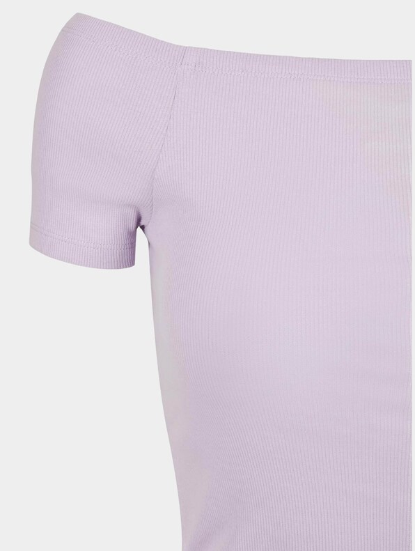 Ladies Off Shoulder Rib-3