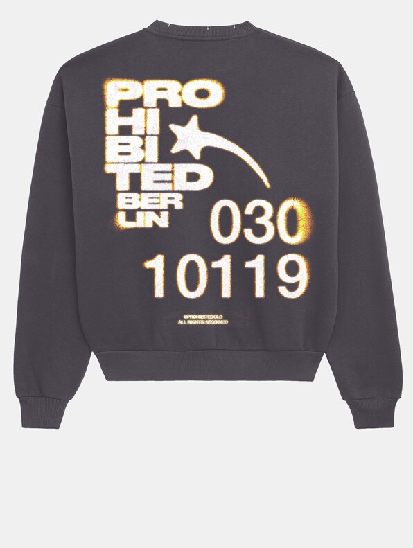 Prohibited Star Crew Neck Pullover-3