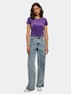 Ladies Short Velvet Tee-3