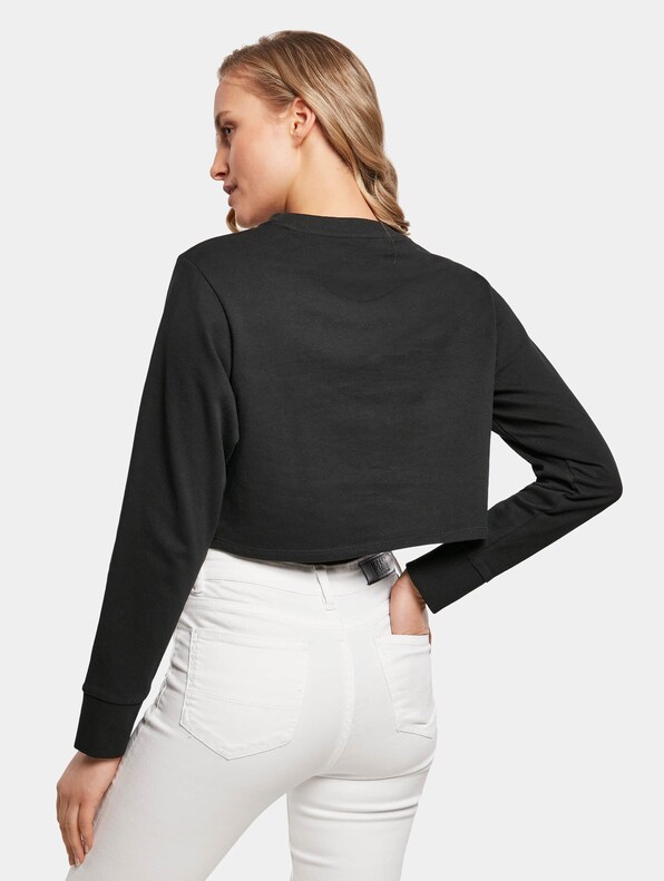 Ladies Terry Cropped Crew-1