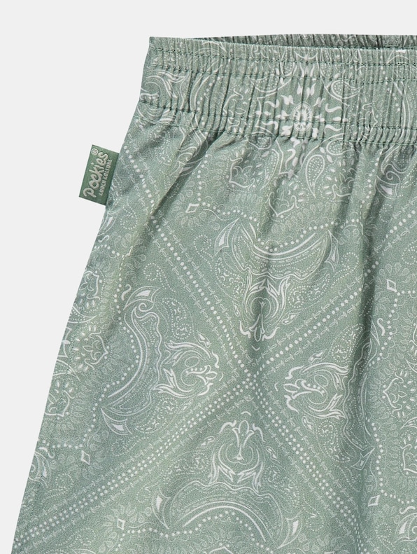 Pocketless Paisley Green-1