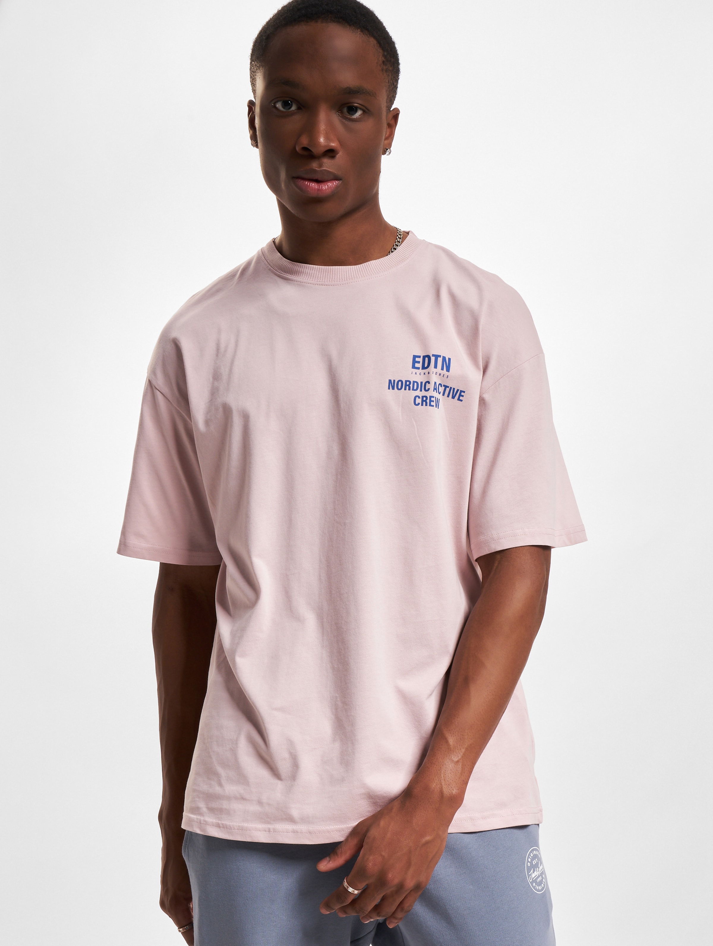 Jack & Jones Energy Box Tee Männer,Unisex op kleur roze, Maat M