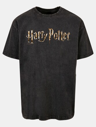 Harry Potter - Colour Logo Acid Washed Oversized 