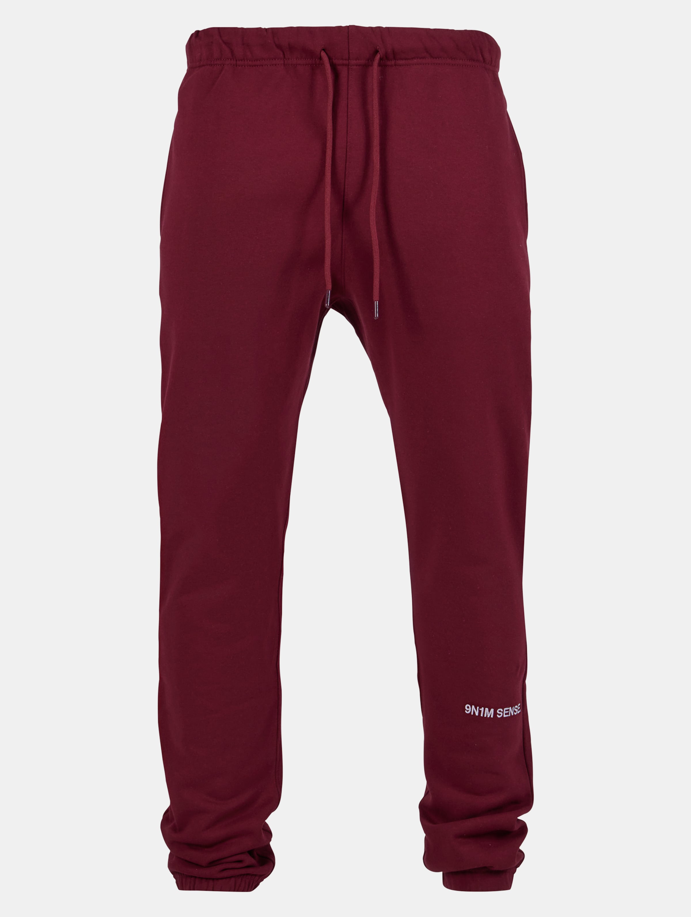 9N1M SENSE Essential Sweatpants Mannen op kleur rood, Maat XL