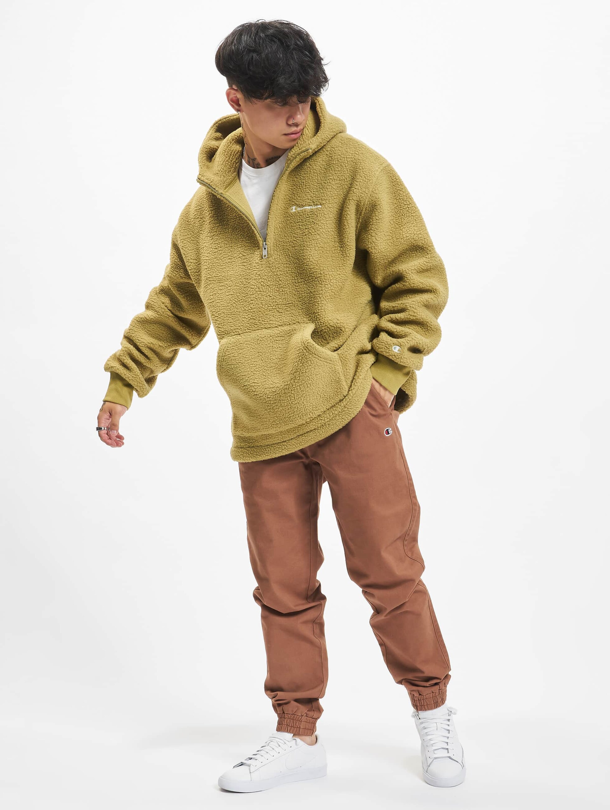 Half zip teddy discount hoodie