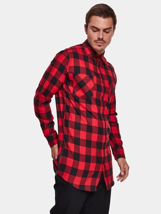 Urban Classics Side-Zip Long Checked Flanell Shirt