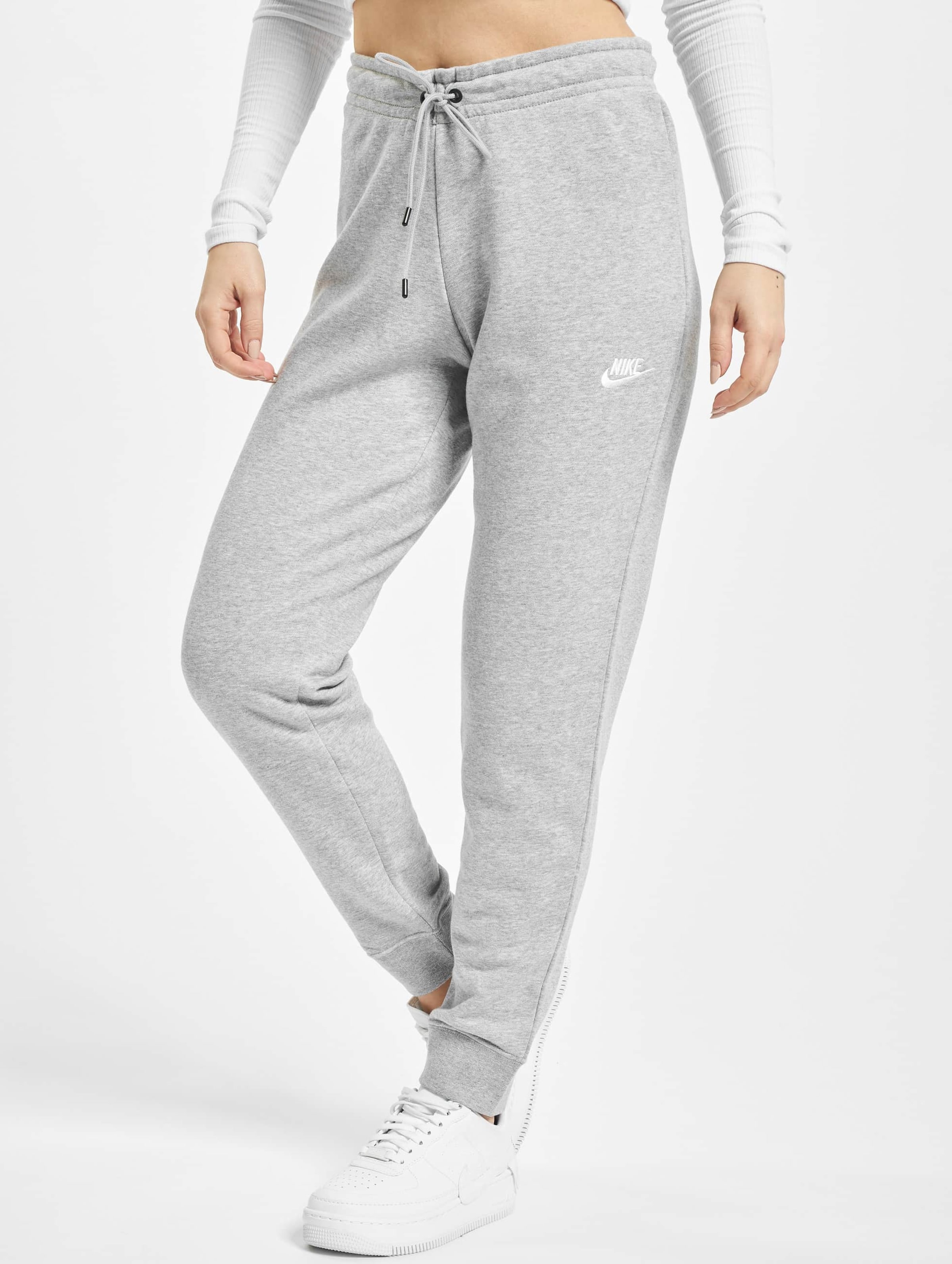 Nike Essentials Tight Fleece Sweat Pants Dark Grey Vrouwen op kleur grijs, Maat XS