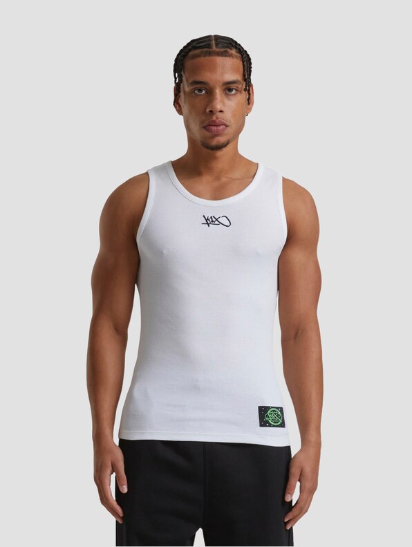 K1X Logo Tank white L Tank Tops-2