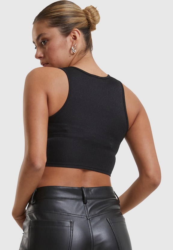 Ladies Glitter Cropped Top-1