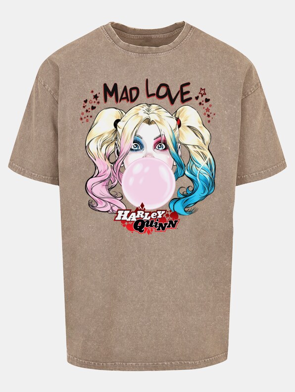 Batman - Harley Quinn Mad Love Acid Washed Oversized-2