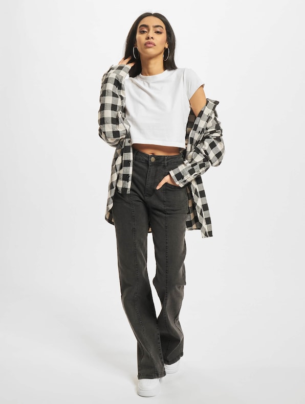 Ladies Straight Slim Denim High Waist-6
