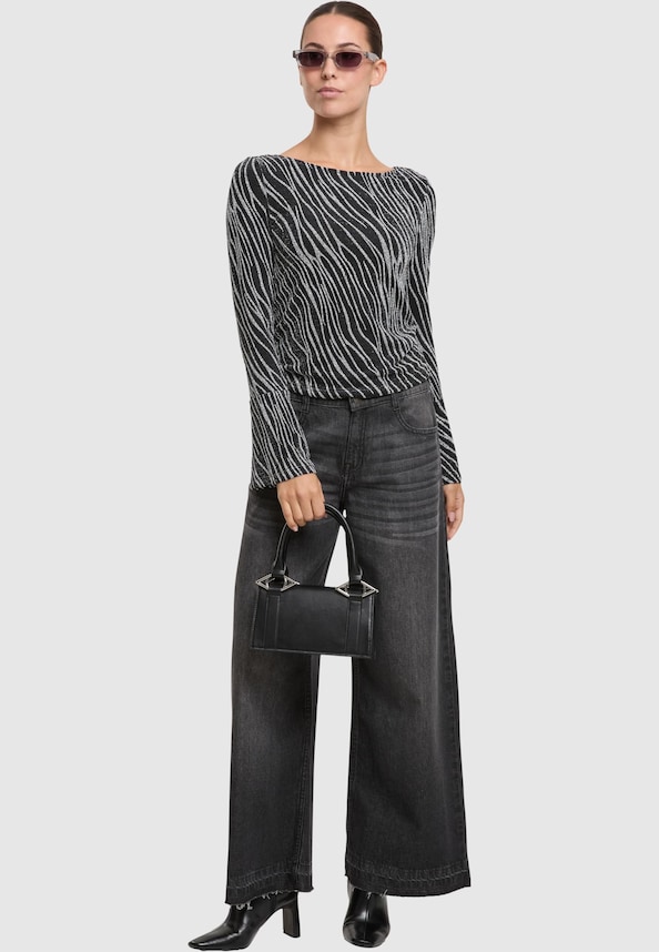 Ladies Wide Leg Denim-3