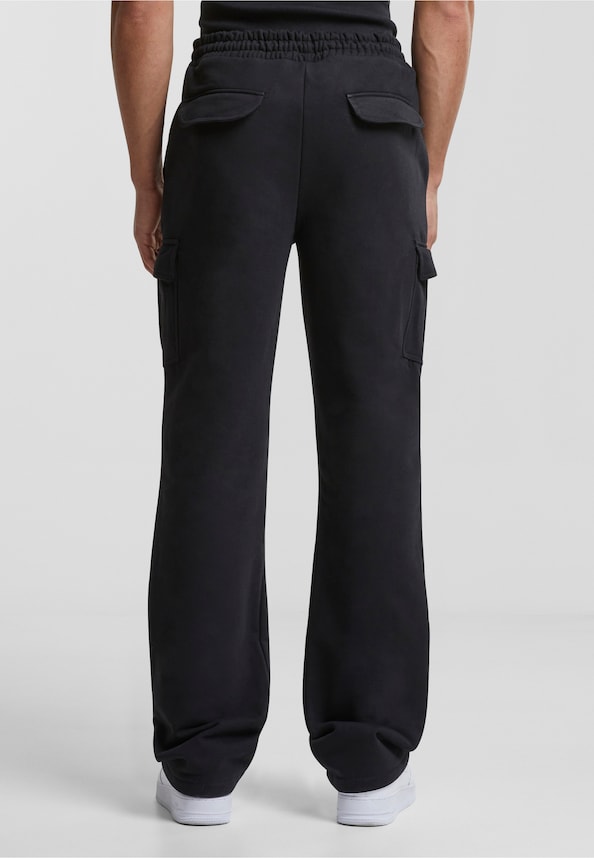 Heavy Straight Leg Cargo Sweatpants-1