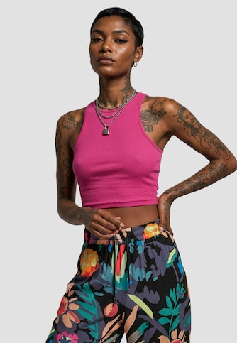 Ladies Cropped Rib 