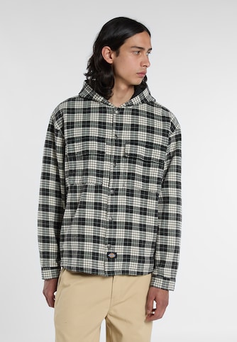 LAUGHLIN HOODED FLANNEL SHACKET