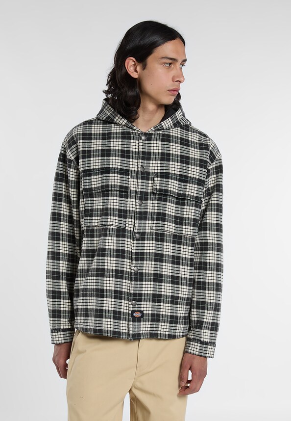 LAUGHLIN HOODED FLANNEL SHACKET-0