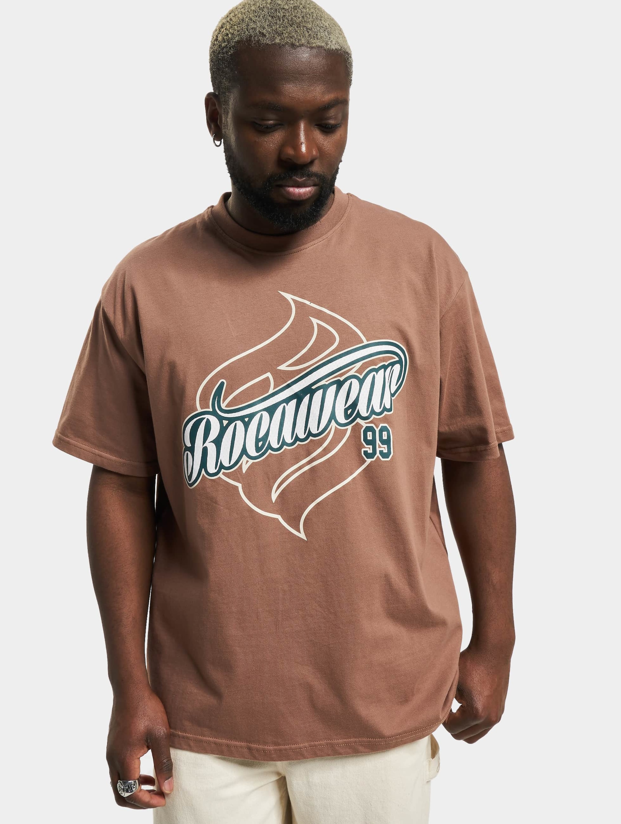 Rocawear Tshirt Luisville Mannen op kleur bruin, Maat 5XL