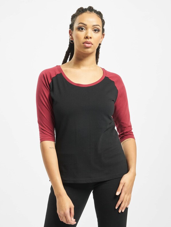 Ladies 3/4 Contrast Raglan-2