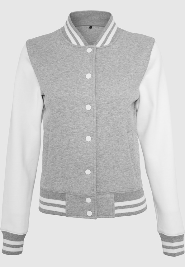 Ladies Sweat College Jacket-0