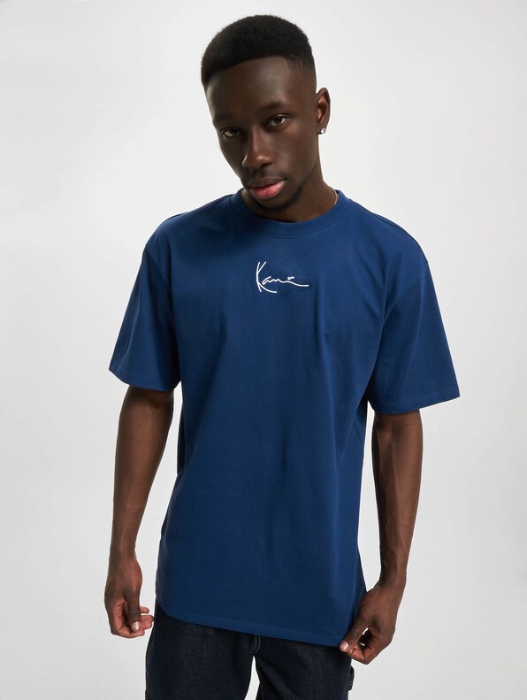 Small Signature Essential Tee dark blue-0