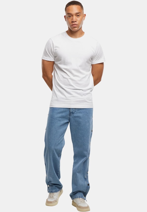 2Y Premium Wide Buttons Loose Fit Jeans-5