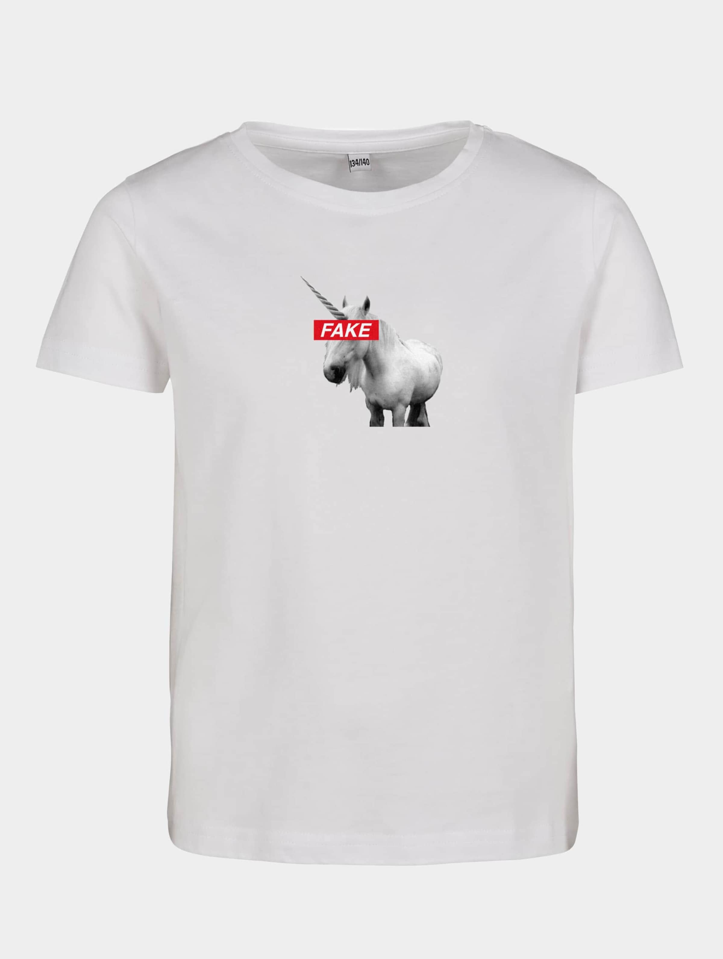 Mister Tee Fake Unicorn T-Shirt Kinderen op kleur wit, Maat 158164