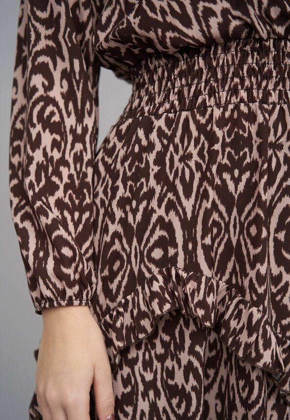 Longsleeve Dress with abstract print-5