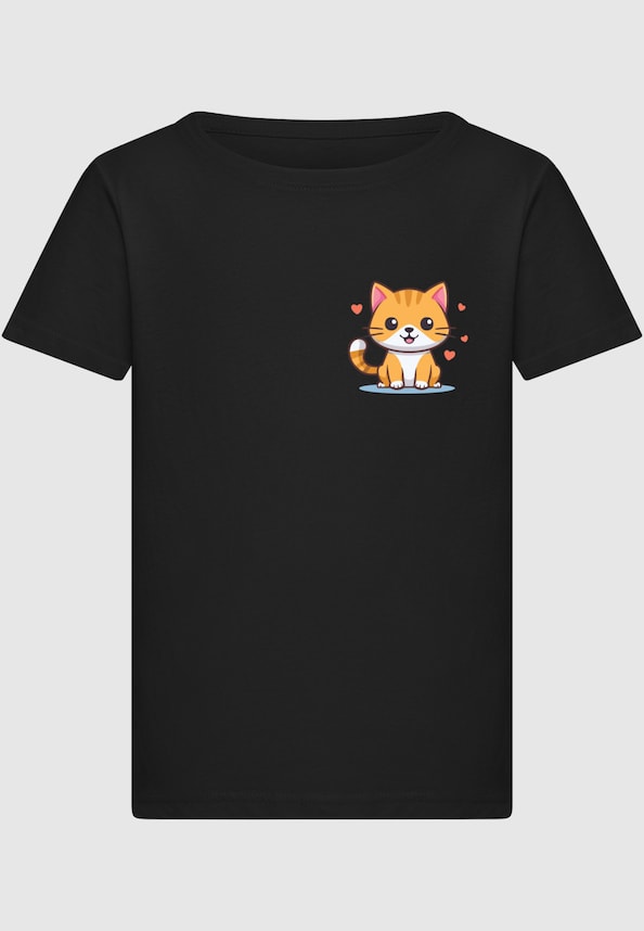 Girls Cute Cat -  T-Shirt-2