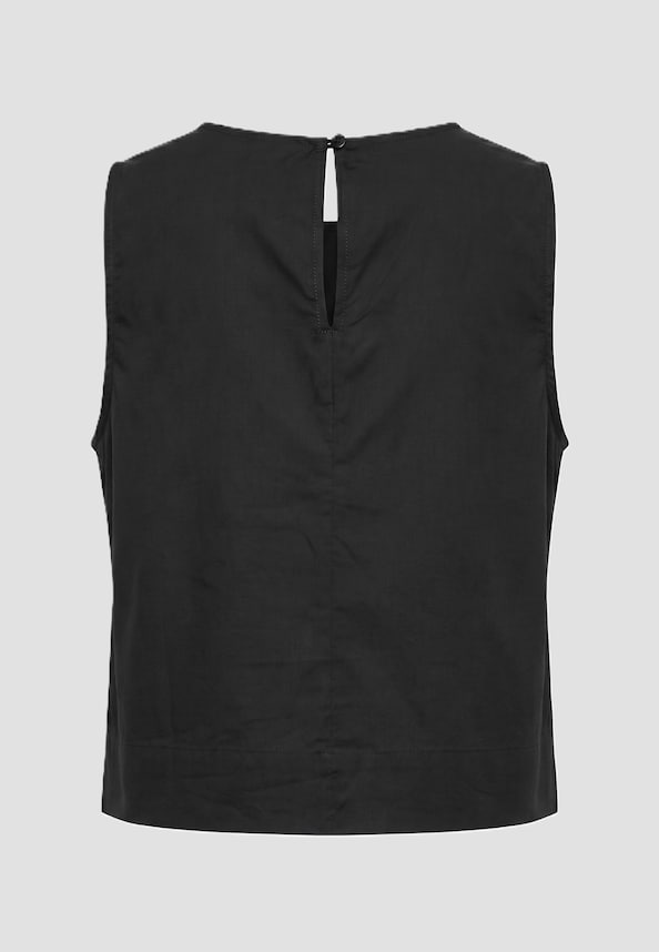 Ladies Popeline Cropped Top-3