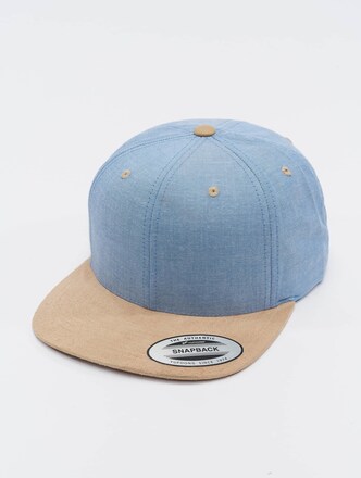 Chambray-Suede Snapback